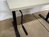 3x bureautafel 3112, trotten, zwart/taupe - afbeelding 2 van  3