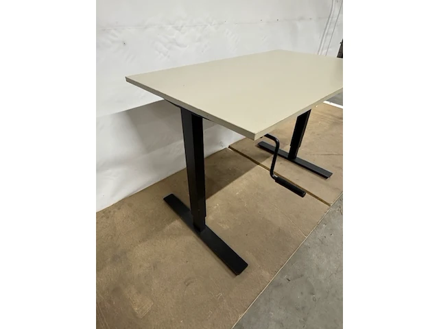3x bureautafel 3112, trotten, zwart/taupe - afbeelding 3 van  3