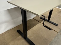 3x bureautafel 3112, trotten, zwart/taupe - afbeelding 3 van  3