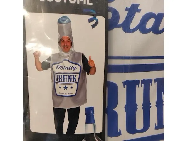 3x carnaval bier kostuum totally drunk - afbeelding 3 van  7