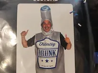 3x carnaval bier kostuum totally drunk - afbeelding 7 van  7