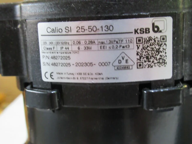 3x circulatie pompen , ksb, calio si - afbeelding 3 van  5