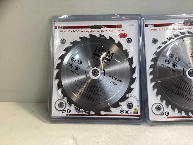 (3x) cirkelzaagblad - 24t 36t 40t - asgat = 30mm - afbeelding 2 van  5