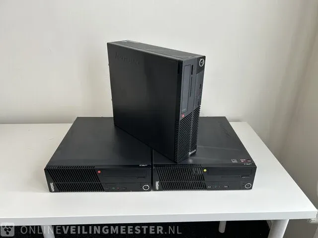 3x computer lenovo, thinkcentre m79 , zwart - afbeelding 1 van  6