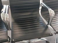 3x design bureaustoel lederlook - afbeelding 4 van  6