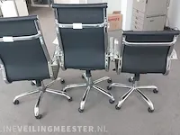 3x design bureaustoel lederlook - afbeelding 6 van  6