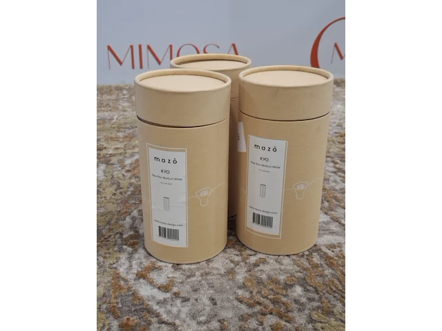 3x design vaas mazo, kyo vase star medium, white - afbeelding 7 van  8