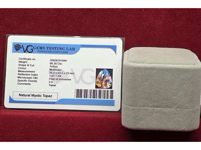 3x diamant 0,29 ct/ topaas 68,30 ct / ammoliet 20,55 ct - afbeelding 11 van  49