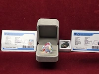 3x diamant 0,29 ct/ topaas 68,30 ct / ammoliet 20,55 ct - afbeelding 14 van  49