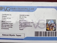 3x diamant 0,29 ct/ topaas 68,30 ct / ammoliet 20,55 ct - afbeelding 16 van  49