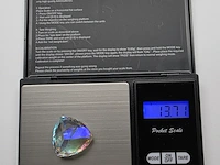 3x diamant 0,29 ct/ topaas 68,30 ct / ammoliet 20,55 ct - afbeelding 30 van  49