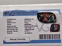 3x diamant 0,29 ct/ topaas 68,30 ct / ammoliet 20,55 ct - afbeelding 38 van  49