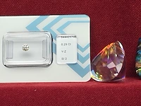3x diamant 0,29 ct/ topaas 68,30 ct / ammoliet 20,55 ct - afbeelding 41 van  49