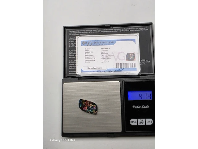 3x diamant 0,29 ct/ topaas 68,30 ct / ammoliet 20,55 ct - afbeelding 40 van  49