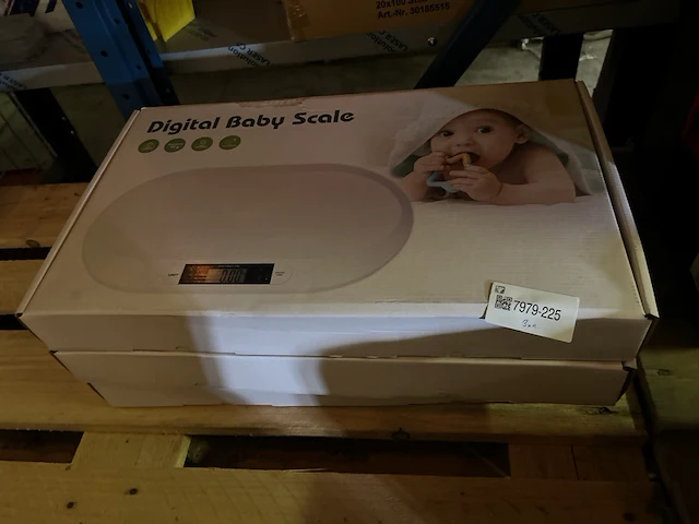 3x digitale baby weegschaal - afbeelding 1 van  4