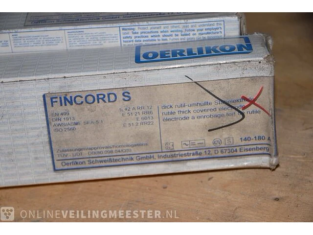 3x doos laselectroden oerlikon fincord s, 4,0x450mm oerlikon - afbeelding 2 van  2