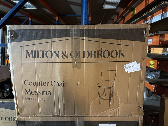 3x doos met 2 lage barkrukken milton & oldbrook, messina, beige - afbeelding 1 van  1