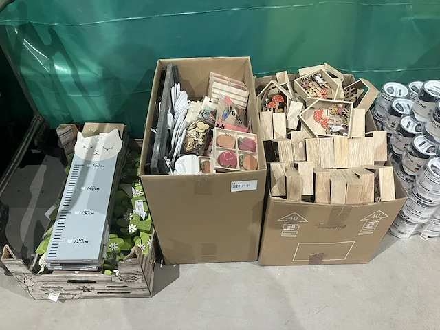 3x dozen houten decoratie - afbeelding 1 van  7
