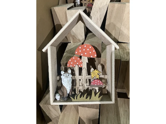 3x dozen houten decoratie - afbeelding 5 van  7