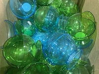 3x dozen suikerpotten, groen en blauw - afbeelding 1 van  6