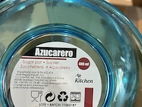 3x dozen suikerpotten, groen en blauw - afbeelding 3 van  6