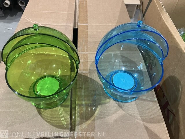 3x dozen suikerpotten, groen en blauw - afbeelding 5 van  6