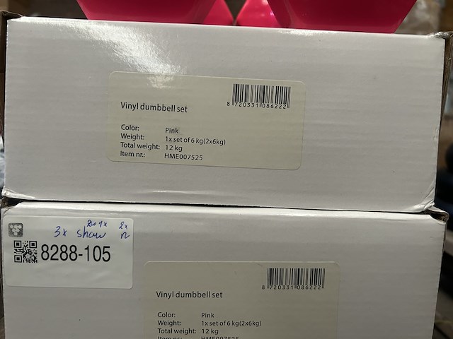 3x dumbbell set 2x 6kg active panther - afbeelding 3 van  3