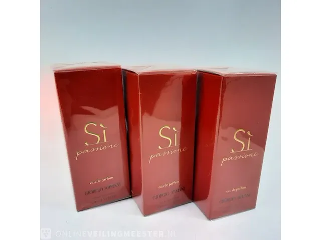 3x eau de parfum, 100 ml giorgio armani, sì passione, vaporisateur spray - afbeelding 1 van  4