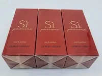 3x eau de parfum, 100 ml giorgio armani, sì passione, vaporisateur spray - afbeelding 3 van  4