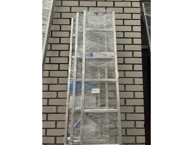 3x enkele ladder met gefelste sporten 8 sporten zarges, alto l 41548 - afbeelding 2 van  5
