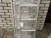 3x enkele ladder met gefelste sporten 8 sporten zarges, alto l 41548 - afbeelding 3 van  5