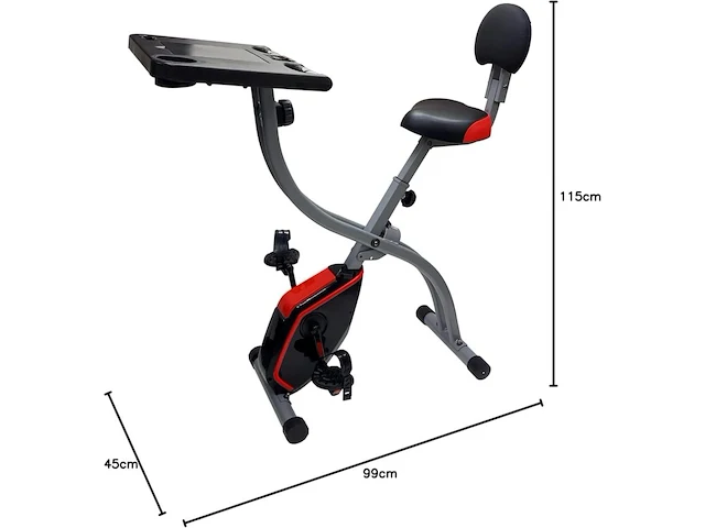3x fitness met lcd scherm wellactive, f-bike - afbeelding 2 van  6