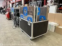 3x flightcase met dansplaten en muziekinstallatie - afbeelding 4 van  14