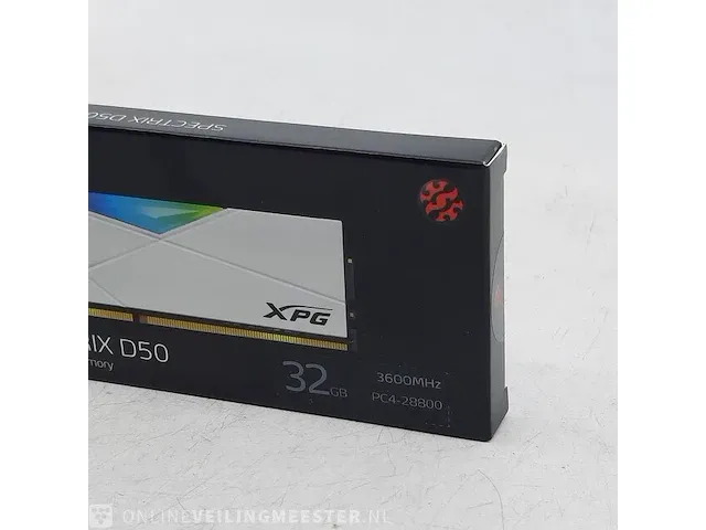 3x geheugenkaart xpg, spectrix d50 ddr4 rgb memory 32gb 3600mhz pc4-28800 - afbeelding 2 van  8