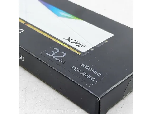 3x geheugenkaart xpg, spectrix d50 ddr4 rgb memory 32gb 3600mhz pc4-28800 - afbeelding 6 van  8