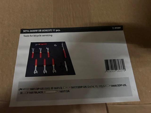 3x gereedschapset voor fietsonderhoud/reparatie union - afbeelding 2 van  3