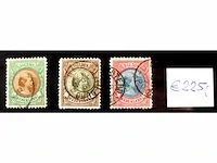 3x getaxeerde postzegels prinses wilhelmina - afbeelding 2 van  3