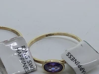 3x gouden ring, 14 karaats - afbeelding 2 van  12