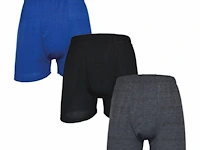 3x grand man katoenen herenboxer mixcolor maat 4xl - afbeelding 1 van  3
