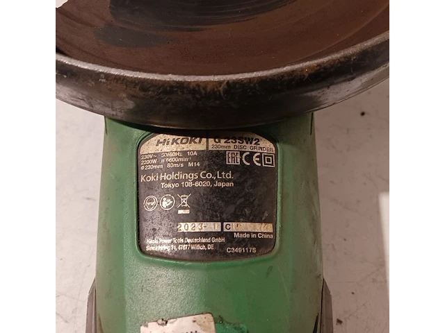3x haakse slijper, hitachi en hikoki, 2x g18sw2, 1x g23sw2 - afbeelding 6 van  20