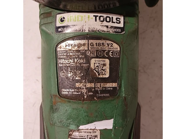 3x haakse slijper, hitachi en hikoki, 2x g18sw2, 1x g23sw2 - afbeelding 19 van  20