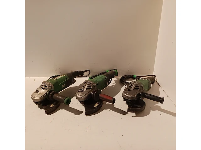 3x haakse slijper, hitachi - afbeelding 1 van  20