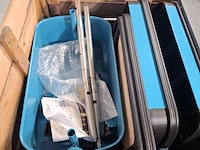 3x haakse slijper met betonslijp inrichting en 1x gereedschapskar, bosch/hazet - afbeelding 3 van  8