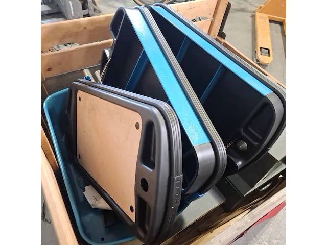 3x haakse slijper met betonslijp inrichting en 1x gereedschapskar, bosch/hazet - afbeelding 4 van  8