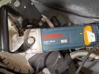 3x haakse slijper met betonslijp inrichting en 1x gereedschapskar, bosch/hazet - afbeelding 7 van  8