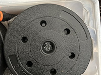 3x halterset met diverse halterschijven - afbeelding 4 van  6