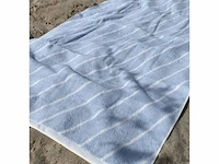 3x handdoek oyoy, raita, blauw/wit - afbeelding 1 van  2