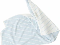 3x handdoek oyoy, raita, blauw/wit - afbeelding 2 van  2