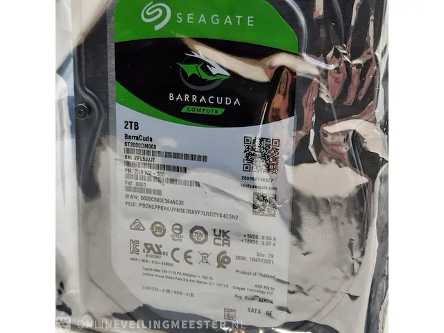 3x harde schijf seagate, barracude compute 2tb skr005 - afbeelding 3 van  3