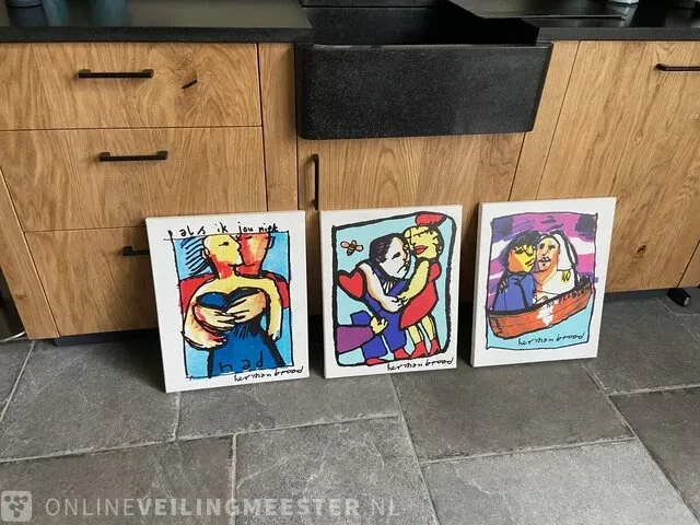 3x herman brood "als ik jouw niet had, " love you", " no problem" - afbeelding 1 van  3